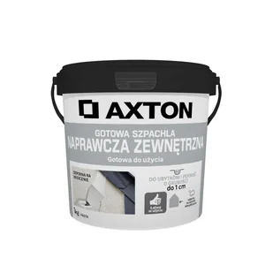 Szpachla naprawcza zewnętrzna 1 kg Axton - Kleje i inne preparaty budowlane - miniaturka - grafika 1