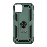 Etui i futerały do telefonów - iPhone 14 Plus Etui Hybrydowy, odporny na wstrząsy stojak wideo z pierścieniem w kolorze zielonym - miniaturka - grafika 1