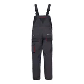 Odzież robocza - LAHTI PRO Ogrodniczki ochronne LPSR02 grafitowo-czerwone S (48) - miniaturka - grafika 1