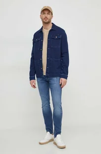 Pepe Jeans kurtka jeansowa męska kolor granatowy przejściowa - Kurtki męskie - miniaturka - grafika 1