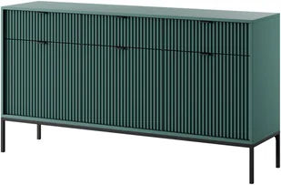 Stylowa komoda Kioto KSZ154 w kolorze zielonym i czarnymi nóżkami - Komody - miniaturka - grafika 1