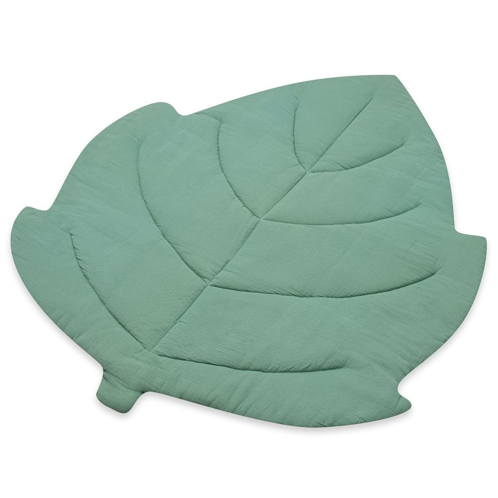 Miękka Mata Muślinowa Dla Dzieci New Baby Leaf Mint 100X120Cm