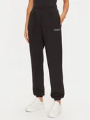 Spodnie sportowe damskie - Guess Spodnie dresowe Cecilia V4BB13 K7UW2 Czarny Regular Fit - miniaturka - grafika 1