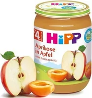 Desery dla dzieci - HiPP, Bio, deserek owocowy z moreli i jabłek, 190 g - miniaturka - grafika 1