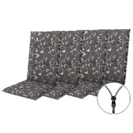 Poduszki ogrodowe - LIVING 2097 wysoki - zestaw 4 poduszek na krzesła i fotel zapinany na zamek - miniaturka - grafika 1