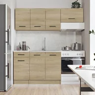 Meble kuchenne - Zestaw mebli kuchennych Puno 5 el. 180 cm kolor dąb cremona - miniaturka - grafika 1