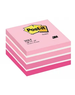 3M POST-IT POST-IT Kostka samop POST-IT 2028-P 76x76mm 1x450 kart. różowa - Notesy i bloczki - miniaturka - grafika 1