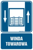 Systemy ekspozycyjne i znaki informacyjne - RB006 DŹWIG TOWAROWY, FN - FOLIA SAMOPRZYLEPNA; (100X150MM) - miniaturka - grafika 1