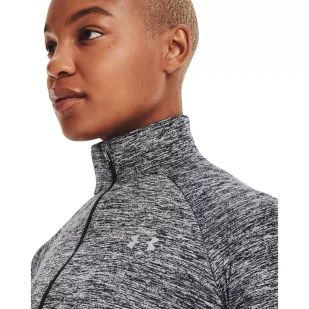 Koszulka damska Under Armour NEW TECH 1/2 ZIP - TWIST - Koszulki sportowe damskie - miniaturka - grafika 5