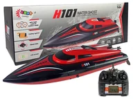 Zabawki zdalnie sterowane - LEANToys Łódź Motorówka Zdalnie Sterowana H101 Czerwona 1:48 2.4G 35 km/h 9255 - miniaturka - grafika 1