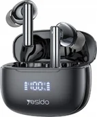Słuchawki - Słuchawki Yesido yesido Słuchawki TWS23 ANC LED BT 5.3 BLACK / CZARNY - miniaturka - grafika 1