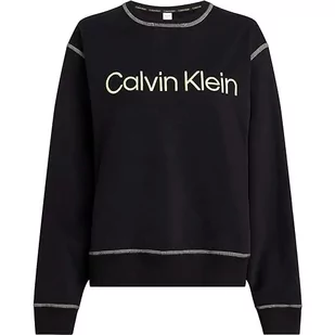 Calvin Klein Sweter damski L/S, Czarny/Sunny Lime, XL - Swetry damskie - miniaturka - grafika 1