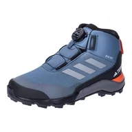 Buty trekkingowe damskie - adidas Terrex rain.rdy Hiking shoesterrex Winter Mid boa r.rdy k buty, Wonder Steel/Grey Three/semi Impact Orange, 43 EU, Wonder Steel Grey Three Semi Impact Orange, 43 EU - miniaturka - grafika 1
