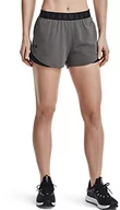 Spodenki damskie - Under Armour Damskie szorty Play Up 3.0 Active szorty, oddychające szorty do biegania, Carbon Heather/Black, XXL - miniaturka - grafika 1