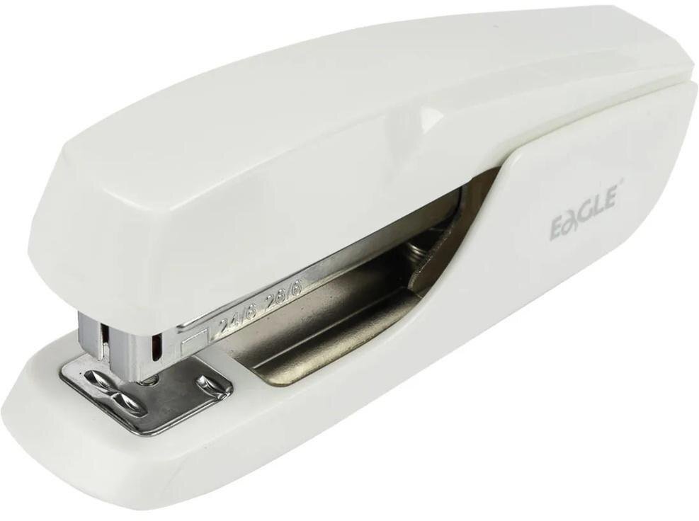 4World Zszywacz S6108 biały 24/6 -18 kartek EAGLE