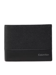 Portfele - Calvin Klein Duży Portfel Męski Subtle Mix Bifold 5Cc W/Coin L K50K509180 Czarny - grafika 1