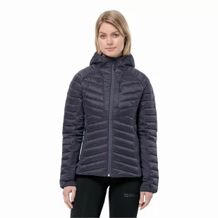 Damska kurtka hybrydowa Jack Wolfskin ROUTEBURN PRO INS JKT W graphite - XS - Kurtki damskie - miniaturka - grafika 1
