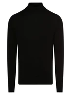 Swetry męskie - Calvin Klein - Męski sweter z wełny merino, czarny - miniaturka - grafika 1