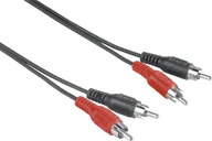 Kable komputerowe i do monitorów - Kabel Hama RCA Cinch x2 - RCA Cinch x2 1.5m czarny 002050850000 - miniaturka - grafika 1