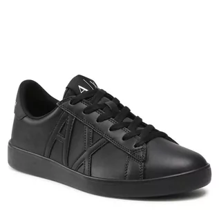 Sneakersy damskie - Sneakersy ARMANI EXCHANGE - XUX016 XCC71 K001 Black/Black - grafika 1