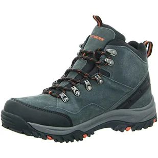 Skechers Męskie buty trekkingowe Relment-Pelmo z wysokim stanem, Szary zamsz, 42.5 EU - Buty trekkingowe męskie - miniaturka - grafika 1