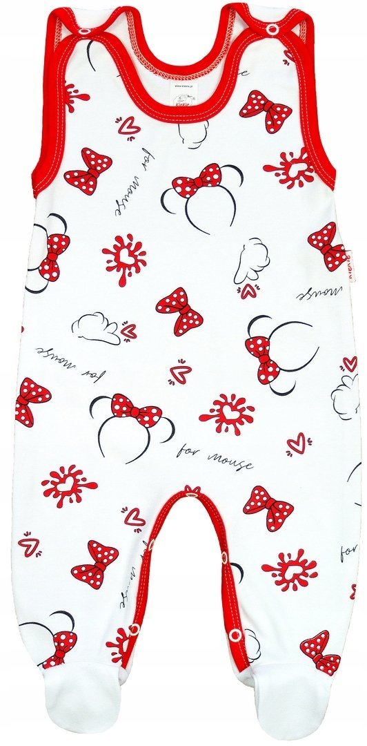 ŚPIOCHY Śpioszki ROZPINANE Myszka Czerwona 62 KLEKLE