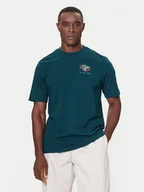 Koszulki męskie - adidas T-Shirt 3-Stripes Lights Giftbox Graphic JN2498 Zielony Regular Fit - miniaturka - grafika 1