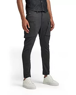 G-STAR RAW Męskie spodnie bojówki z zamkiem błyskawicznym 3D, Mehrfarbig (Dk Black Htr C918-7293), 27W / 30L - Spodenki męskie - miniaturka - grafika 1