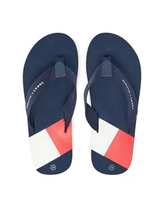 Tommy Hilfiger Japonki T3X8-33908-0058 S Granatowy - Buty dla chłopców - miniaturka - grafika 1