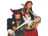 Dodatki do strojów karnawałowych - Party Deco Miecz piracki - 1 szt. PZ1-031 - miniaturka - grafika 1