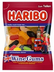 Haribo Wine Gums Żelki Owocowe Inspirowane Angielskimi Cukierkami  175g - Żelki - miniaturka - grafika 1