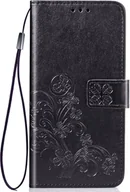 Etui i futerały do telefonów - Etui na telefon komórkowy Pokrowiec ochronny Etui z klapką Uchwyt na kartę Kwiaty, Kolor: Czarny, Wybierz model: Apple iPhone 11 Pro - miniaturka - grafika 1