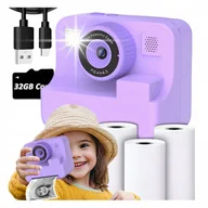 Aparaty natychmiastowe - Aparat Cyfrowy Natychmiastowy Fotograficzny MINI DRUKARKA kamera gry - miniaturka - grafika 1