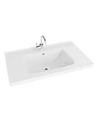 Umywalki - LaVita Kansas umywalka 81x49 cm meblowa prostokątna biały połysk - miniaturka - grafika 1