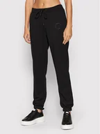 Spodnie sportowe damskie - Noisy May Spodnie dresowe Lupa 27017354 Czarny Loose Fit - miniaturka - grafika 1