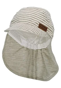 Sterntaler Unisex dziecięca czapka z daszkiem kark Ringel czapka dziecięca, ciemnozielona, normalna, ciemnozielony, 53 - Czapki damskie - miniaturka - grafika 1