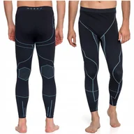 Spodnie narciarskie - Legginsy Termoaktywne Męskie Bielizna Bezszwowa Spodnie Termiczne MORAJ M - miniaturka - grafika 1