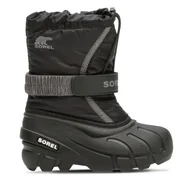 Buty dla chłopców - Śniegowce Sorel Childrens Flurry™ Boot 2114082016 Czarny - miniaturka - grafika 1