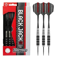 Dart - Harrows Black Jack rzutki, stalowy design, srebrny BD10518 - miniaturka - grafika 1
