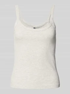 Top na ramiączkach o kroju slim fit z mieszanki bawełny model ‘MAY’ - Koszulki i topy damskie - miniaturka - grafika 1