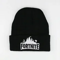Czapki damskie - Czapka Zimowa Fortnite Czarna Gra Beanie Uniwersalna Streetwear Prezent - miniaturka - grafika 1