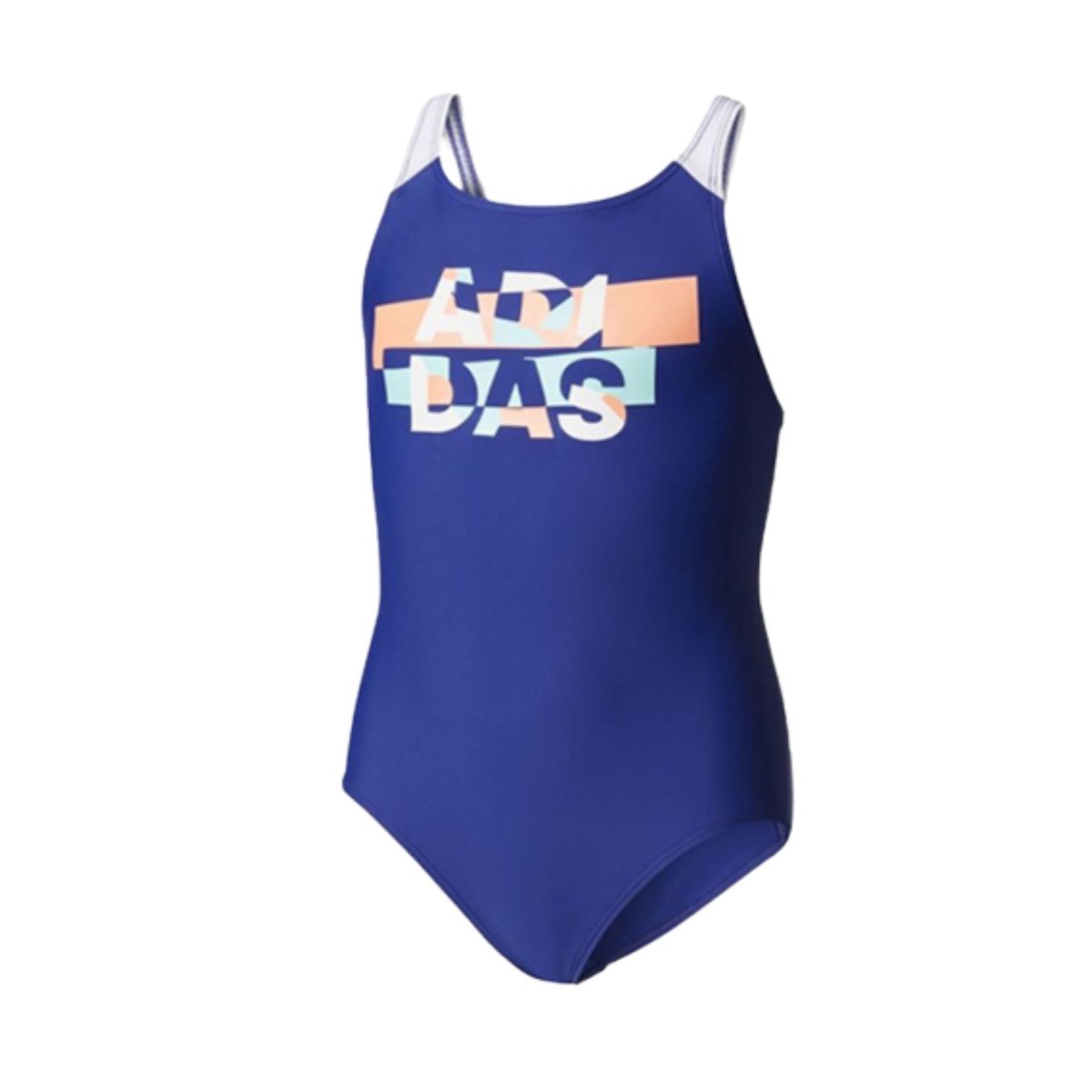 Dziecięcy Kostium Kąpielowy Jednoczęsciowy Niebieski Adidas By Lineage Suit 116