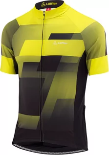 Koszulki rowerowe - Löffler Stratos Mid Full Zip Bike Jersey Men, żółty EU 54 2022 Koszulki kolarskie - grafika 1