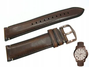 Pasek Fossil FS5344 od producenta brązowy 22 mm - Akcesoria do zegarków - miniaturka - grafika 1