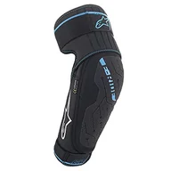 Akcesoria motocyklowe - Alpinestars Unisex's E-Ride ochraniacz na łokcie, czarny/elektryczny niebieski, S/M - miniaturka - grafika 1