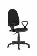 Fotele i krzesła biurowe - BRAVO fotel biurowy, czarny, OBAN EF019 - miniaturka - grafika 1