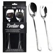 Inne sztućce - ŁYŻKI do SERWOWANIA SAŁATY SAŁATEK 2szt. 20 cm ZESTAW SZTUĆCÓW ZE STALI - miniaturka - grafika 1