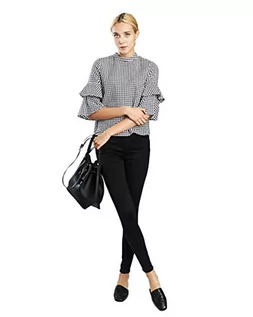 Spodnie damskie - Vero Moda Jeansy damskie slim, Czarny, L x 32L - grafika 1