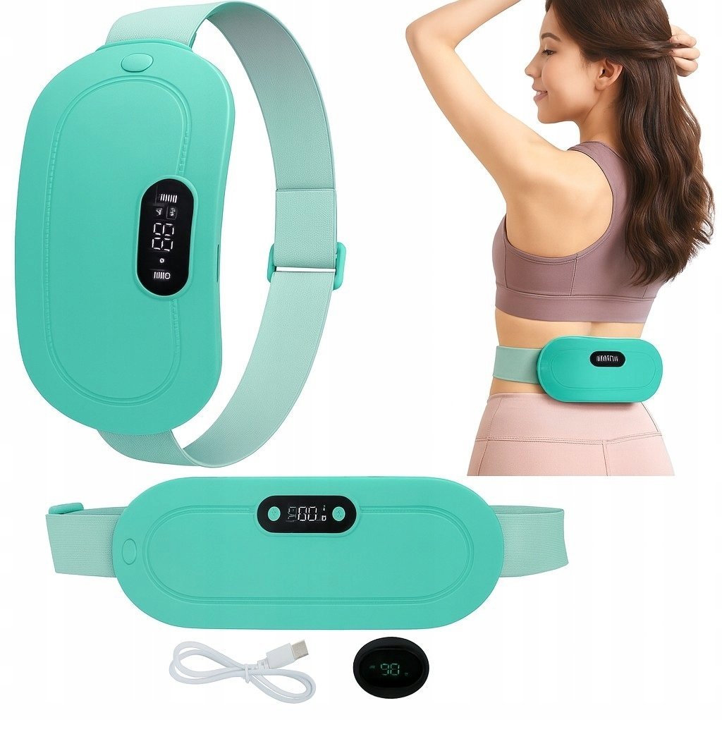 Inteligentny Pas Grzewczy Bóle Menstruacyjne Masażer Menstruacyjny Zielony