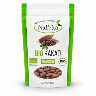 NatVita Ziarna kakao Raw BIO 250g - Zdrowa żywność - miniaturka - grafika 1
